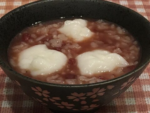 小正月に☆炊飯器で簡単甘〜いあずきお粥♪